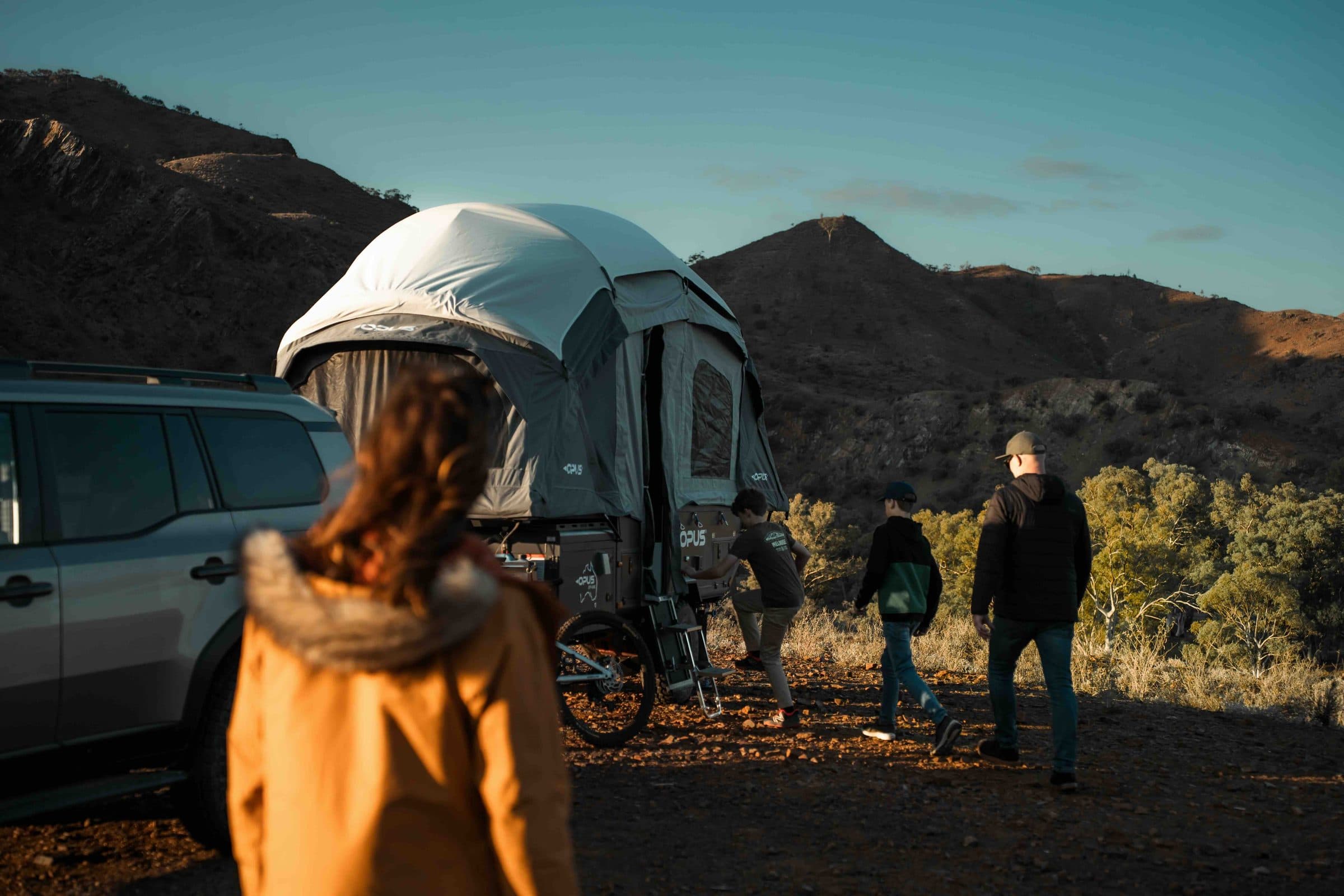 OPUS at the Flinders Ranges at dusk